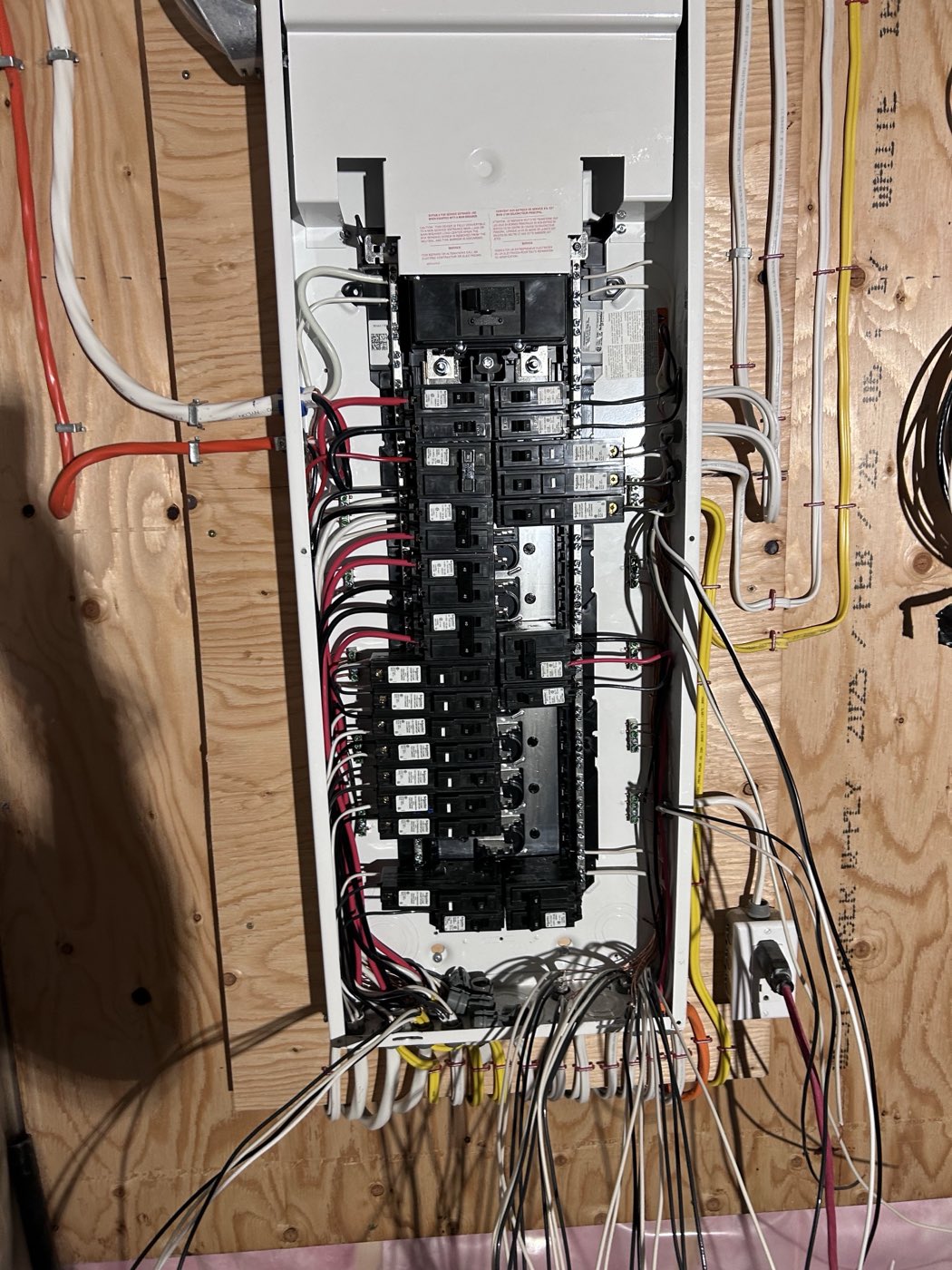 Fully loaded breaker panel wired and organized by GP Electric